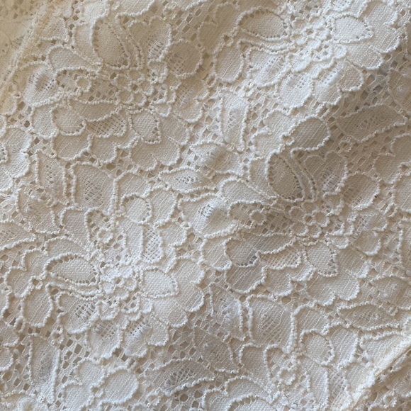 Express fit and flare off white lace dress - Picture 8 of 11